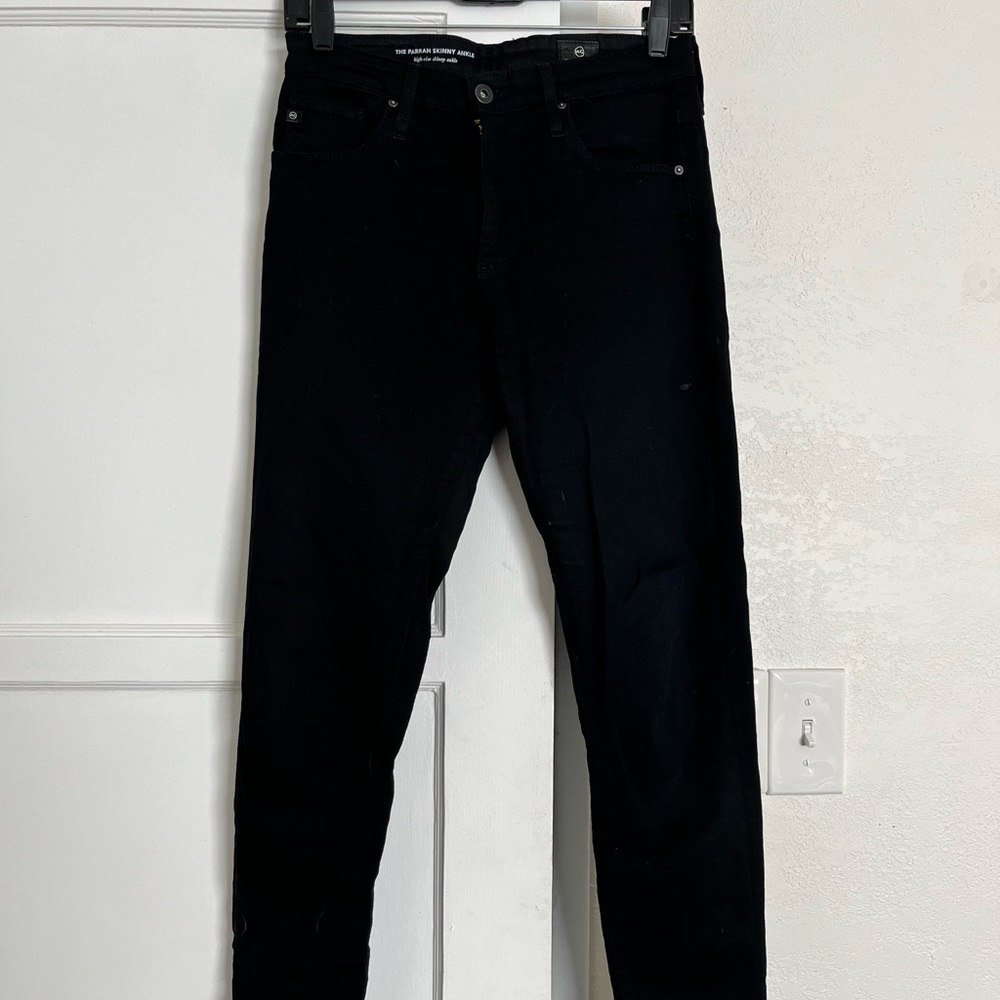AG Jeans black skinny denim